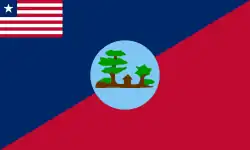 Vlag van de Liberiaanse county Montserrado