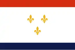 Vlag van New Orleans, Verenigde Staten