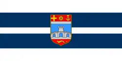 Vlag van provincie Osijek-Baranja in Kroatië