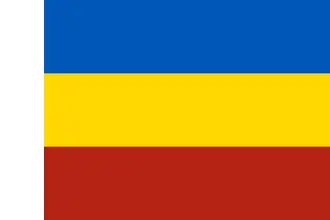 Vlag van de Oblast Rostov Russia