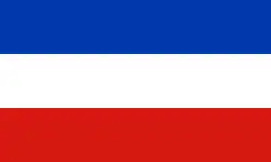 Vlag van de Duitse deelstaat Sleeswijk-Holstein