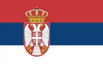 Vlag van Servië