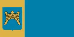 Vlag van provincie Split-Dalmatië in Kroatië