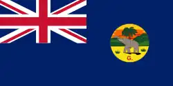 Vlag van Gambia (1889-1965)