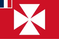 Vlag van het Franse protectoraat Wallis en Futuna (1886-1887)
