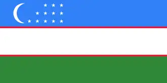 Vlag van Oezbekistan