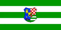 Vlag van provincie Zagrebačka županija in Kroatië