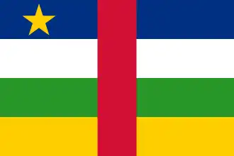 Vlag van Centraal-Afrikaanse Republiek