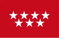 Vlag van de Autonome Regio Madrid