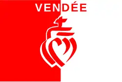 Vlag van de departementsraad van Vendée (variant 2).