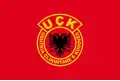 Vlag van de Albanese guerrillaorganisatie UÇK, actief in Kosovo (1993-1999)