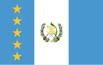 Vlag van de president van Guatemala.