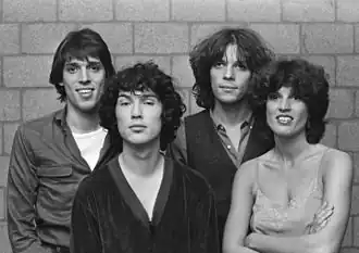 Flairck in 1980; v.l.n.r. Hans Visser, Peter Weekers, Erik Visser, Sylvia Houtzager