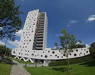 Panoramafoto van De Rokade in 2012