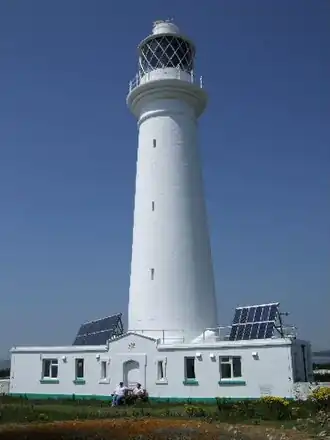 De vuurtoren van Flat Holm