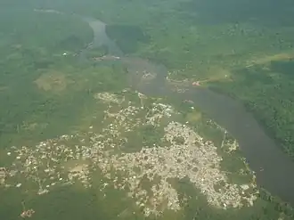 Goejaba vanuit de lucht