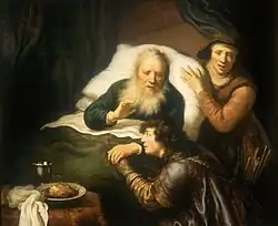 Flincks eerdere versie, 1633-1636, gemaakt in het atelier van Rembrandt
