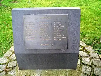 Het gedenkteken van de ramp