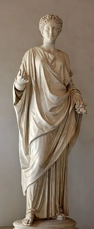 Flora (marmeren Romeins standbeeld, keizertijd, Musei Capitolini).