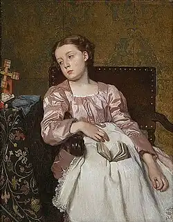 Meisje, in gedachten verzonken