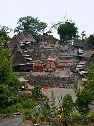 Het dorp Bena op Flores