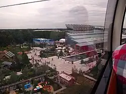 Blik vanuit Floriade kabelbaan