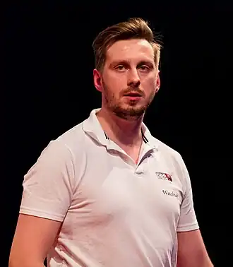 Hempel tijdens European Darts Matchplay 2019