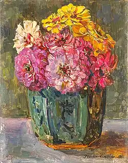 Stilleven met zinnia's in een gemberpot, 1910, olieverf op paneel, Rijksmuseum, Amsterdam