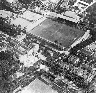 Estádio das Laranjeiras, vlak voor de opening in 1919