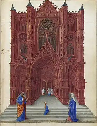 Gebroeders van Limburg, Miniatuur f137r uit de Très Riches Heures du duc de Berry, c. 1415.