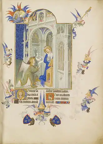 Gebroeders Van Limburg, Très Riches Heures du duc de Berry, fol. 26r, Musée Condé, Château de Chantilly