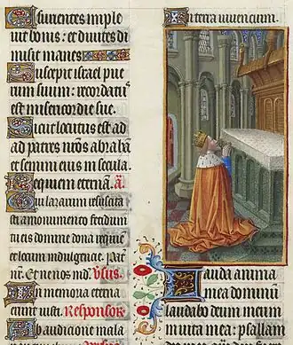Psalm 146 uit Les Très Riches Heures du duc de Berry, Folio 85r (Musée Condé, Chantilly)