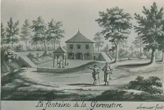 De bron rond 1735 door Joseph Xhrouet