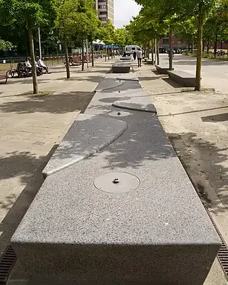 De fontein in het park