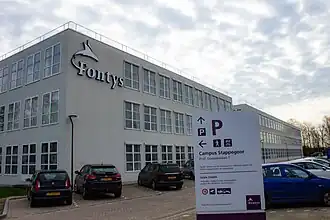 Het gebouw van Fontys (P1) aan de Stappegoorweg in Tilburg