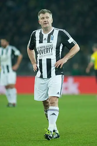 Davor Šuker tijdens de elfde jaarlijkse 'Match Against Poverty' in 2014
