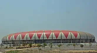 Buitenkant van het stadion