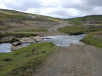 Voorde over het riviertje Eggleston Burn nabij Middleton-in-Teesdale
