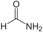 Structuurformule van formamide