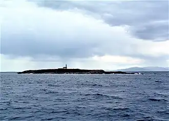 De grootste kliprots van de Formiche di Grossetto (Formica Grande)