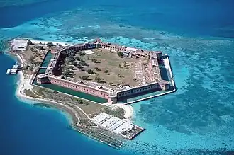 Fort Jefferson in het Dry Tortugas National Park