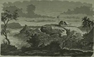 Fort Tapanoeli op Poncang Ketek (voor 1878)