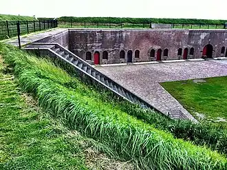 Binnenterrein van het fort