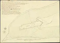 Fort Oostenburg in 1755.