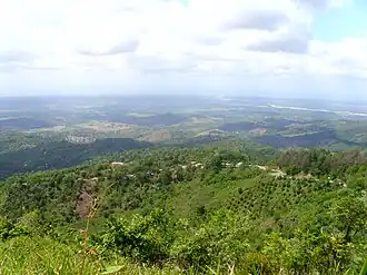 Uitzicht naar Caraïbische zee