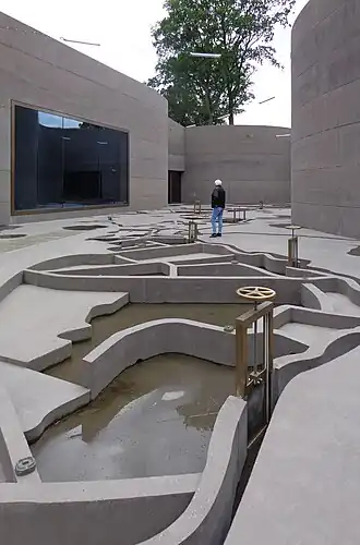 Maquette Nieuwe Hollandse Waterlinie bij het museum