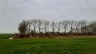 Gezicht op het fort vanuit het westen