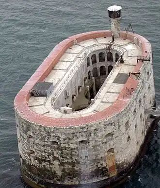 Fort Boyard vanuit de lucht