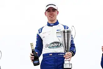 Louis Foster op Silverstone in 2019.