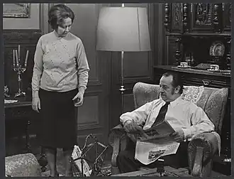 Dora van der Groen met Romain Deconinck in 1973 in Het Dwaallicht